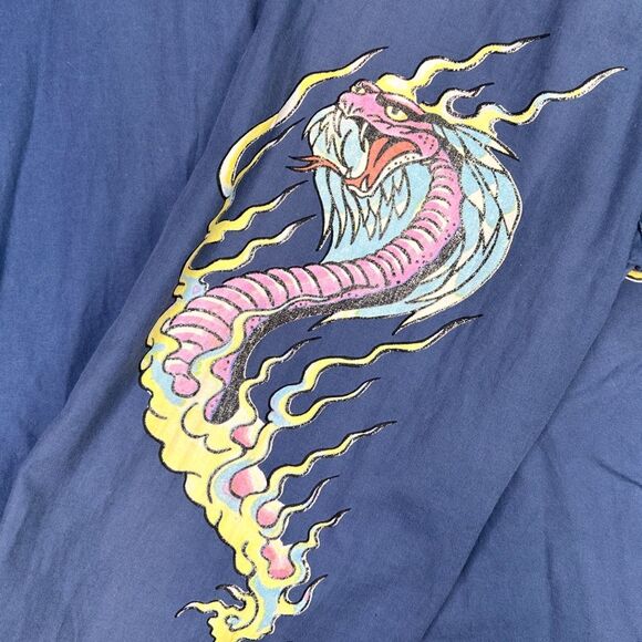 Vintage Y2K Ed Hardy x Christian Audigier Embroidered Dress Shirt - Size XXL - Picture 3 of 9